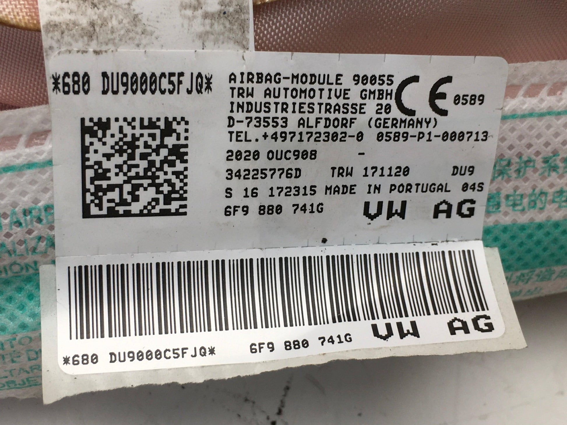 Cortina airbag izquierdo Seat Arona KJ - 6F9880741G