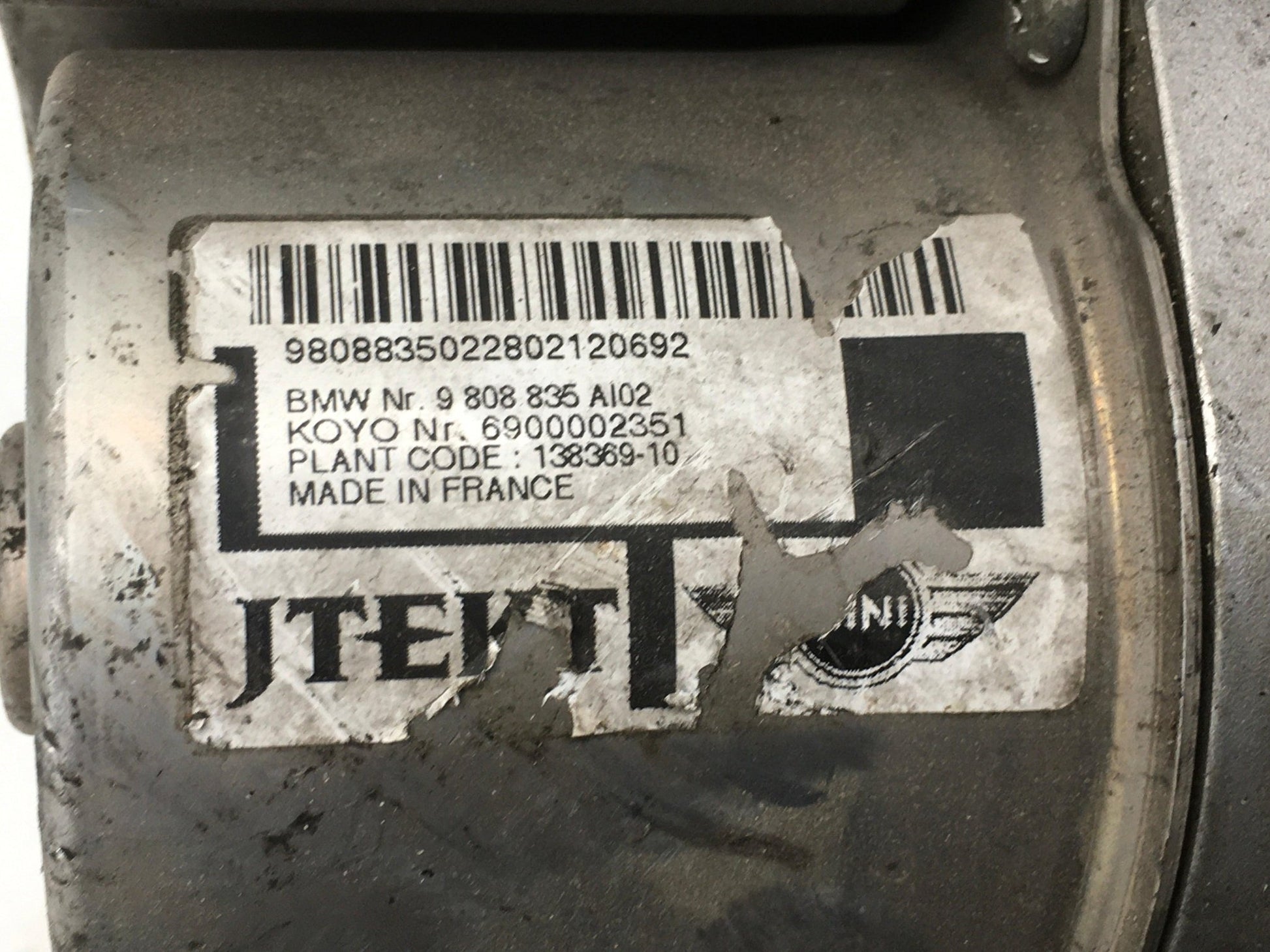 Cremallera direccion MINI R60 9808835 - F800001665B