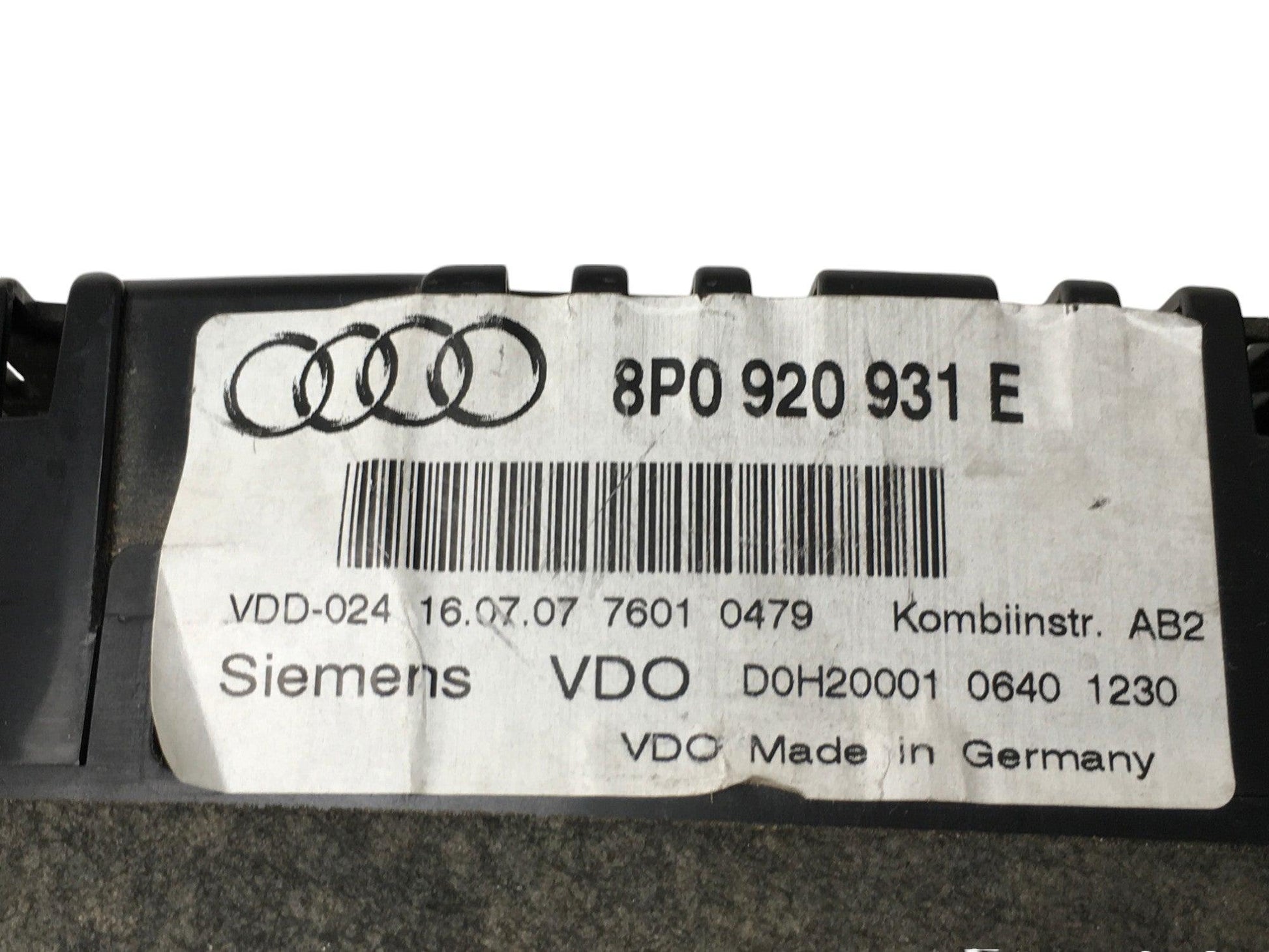 Cuadro instrumentos Audi A3 8P - 8P0920931E