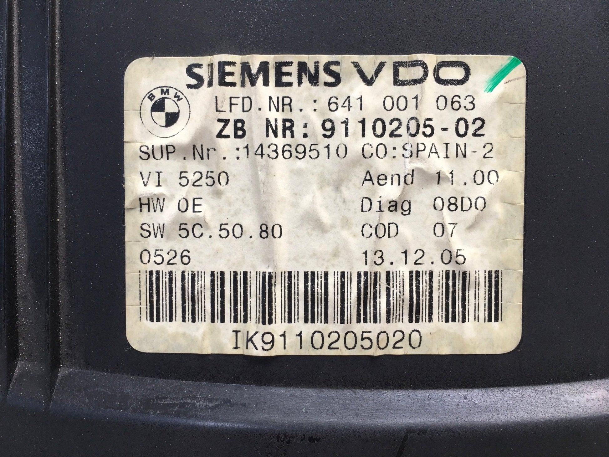 Cuadro Instrumentos BMW E90 - 9110205