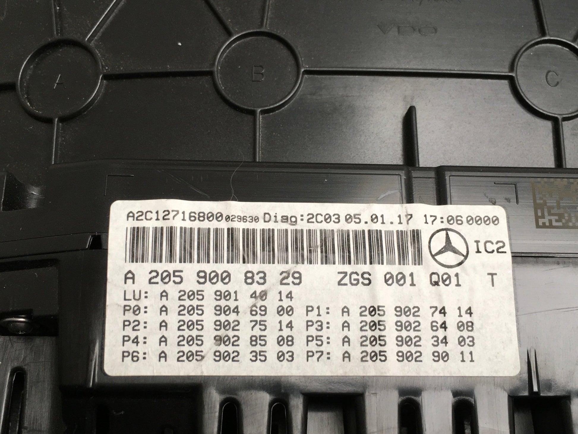 Cuadro Instrumentos Mercedes C205 - A2059008329