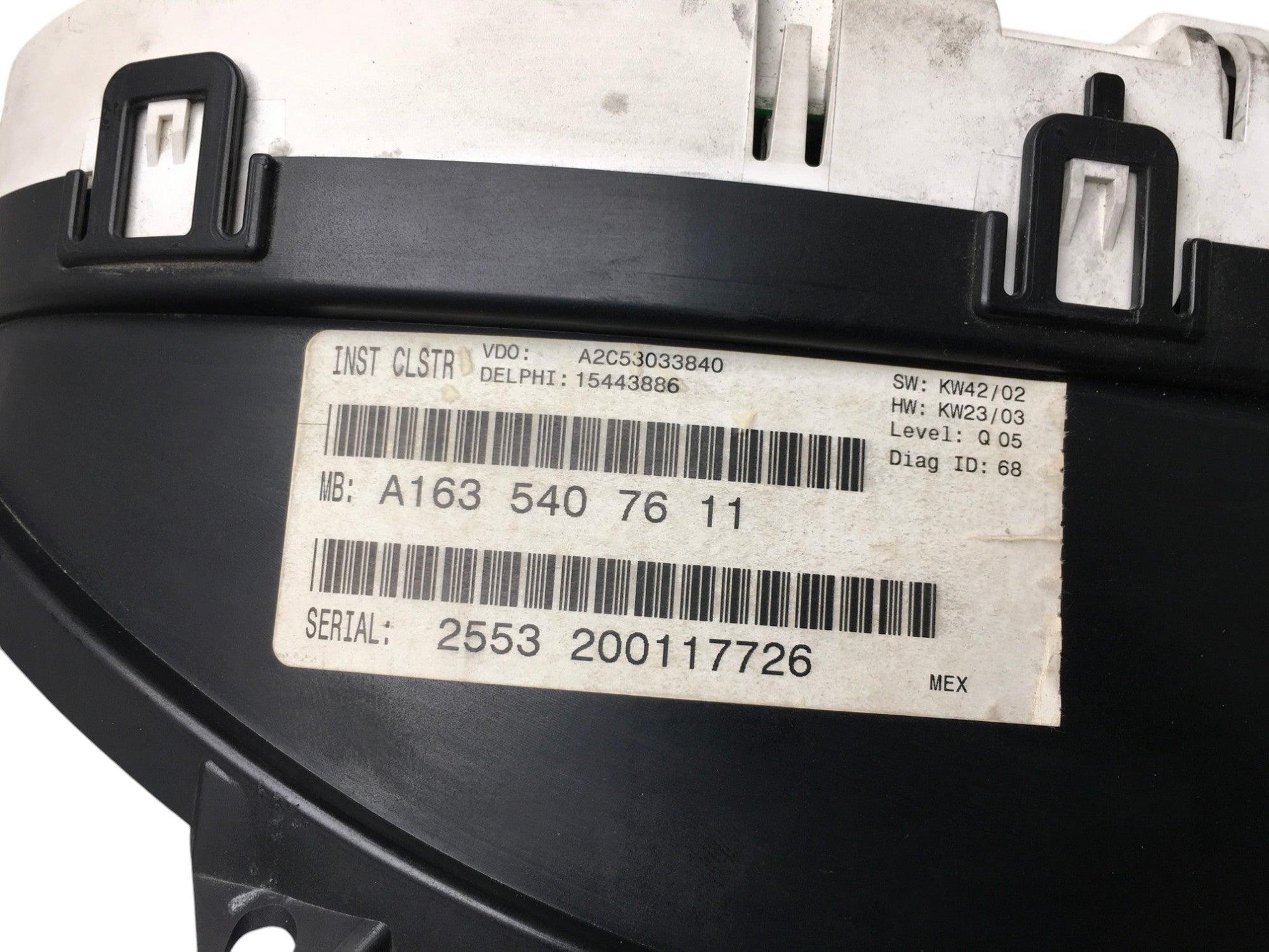 Cuadro Instrumentos Mercedes M W163 - A1635407611