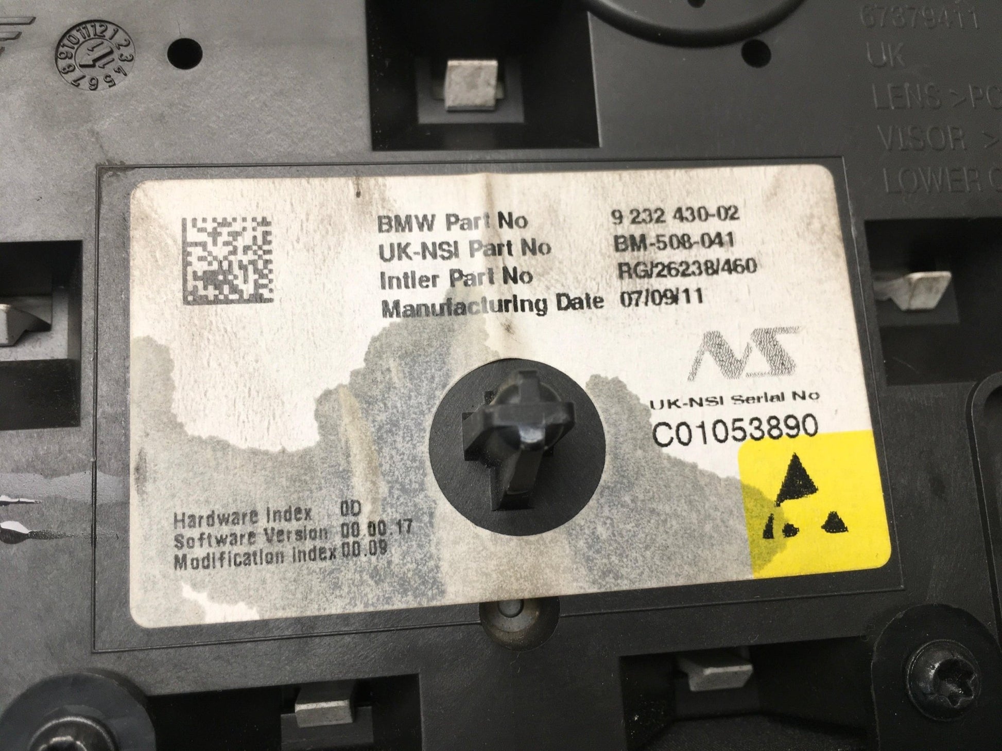 Cuadro instrumentos Mini R60 / R56 - 9232430