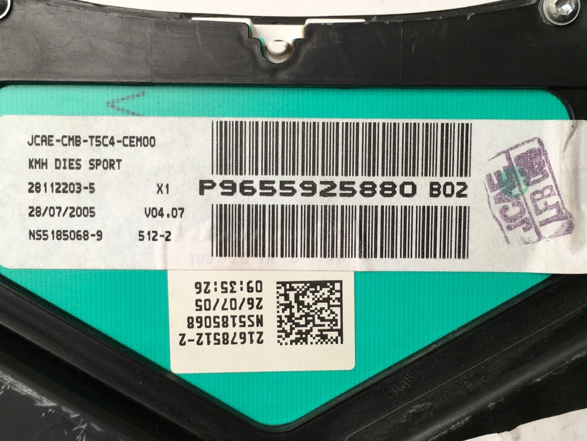 Cuadro instrumentos Peugeot 307 9655925880