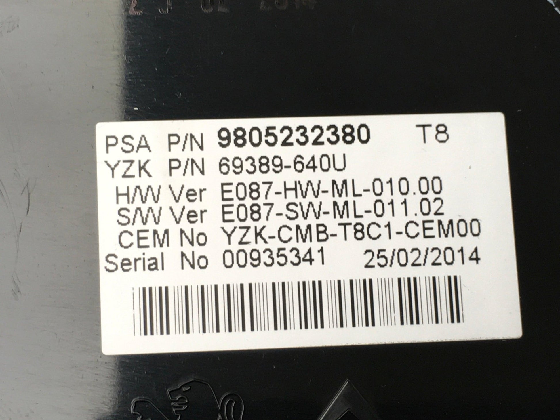 Cuadro instrumentos Peugeot 5008 3008 - 9805232380