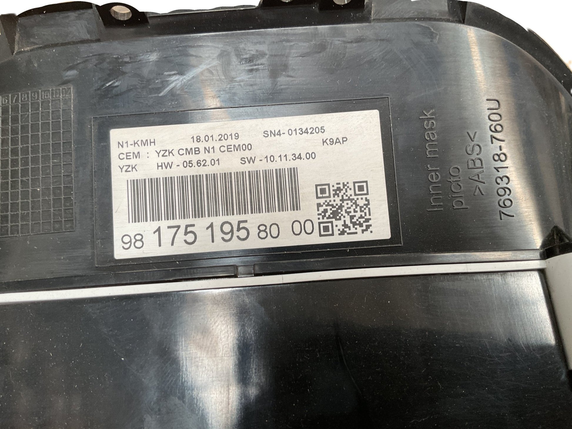 Cuadro instrumentos Peugeot Partner (K9) 18-26 - 981751958000