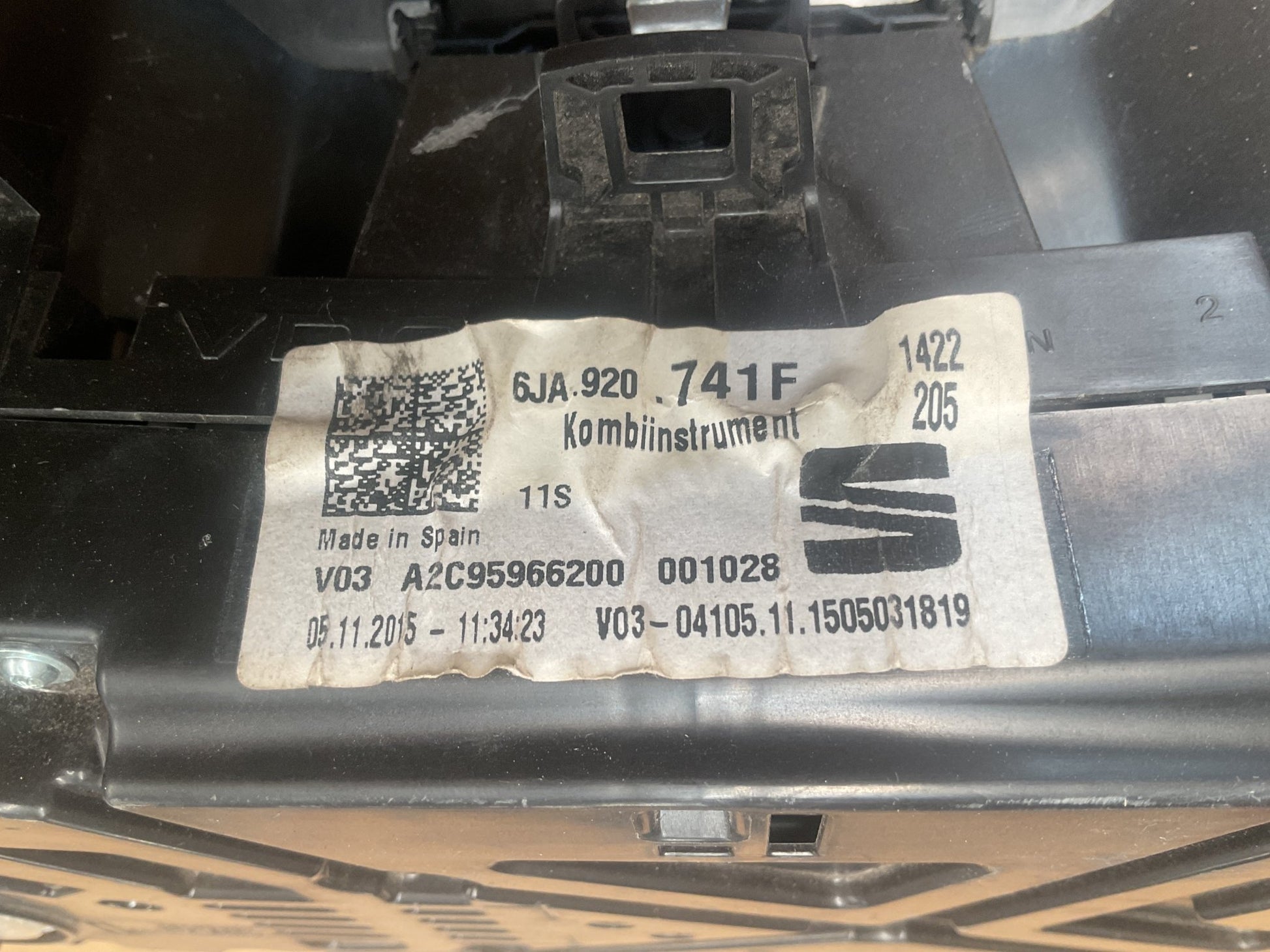 Cuadro instrumentos SEAT Toledo 12-19 - A2C95966200