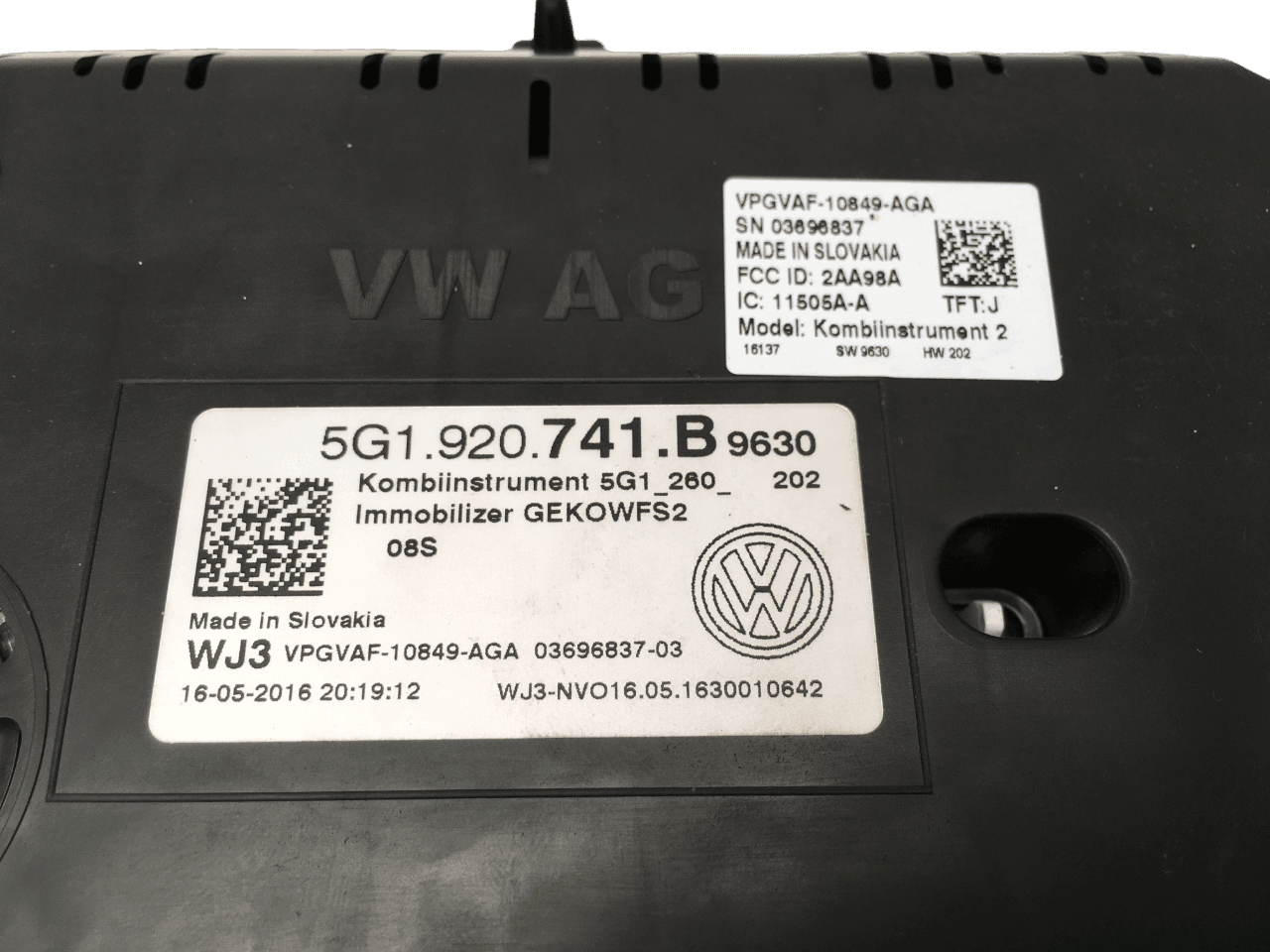Cuadro instrumentos VW 5G1920741B - 5G1920741B