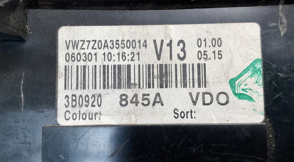 Cuadro instrumentos VW Passat B5 00-05 - 3B0920845A