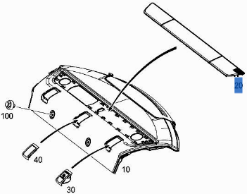 Cubierta Altavoz Maletero Mercedes A2046830030 - A2046830030