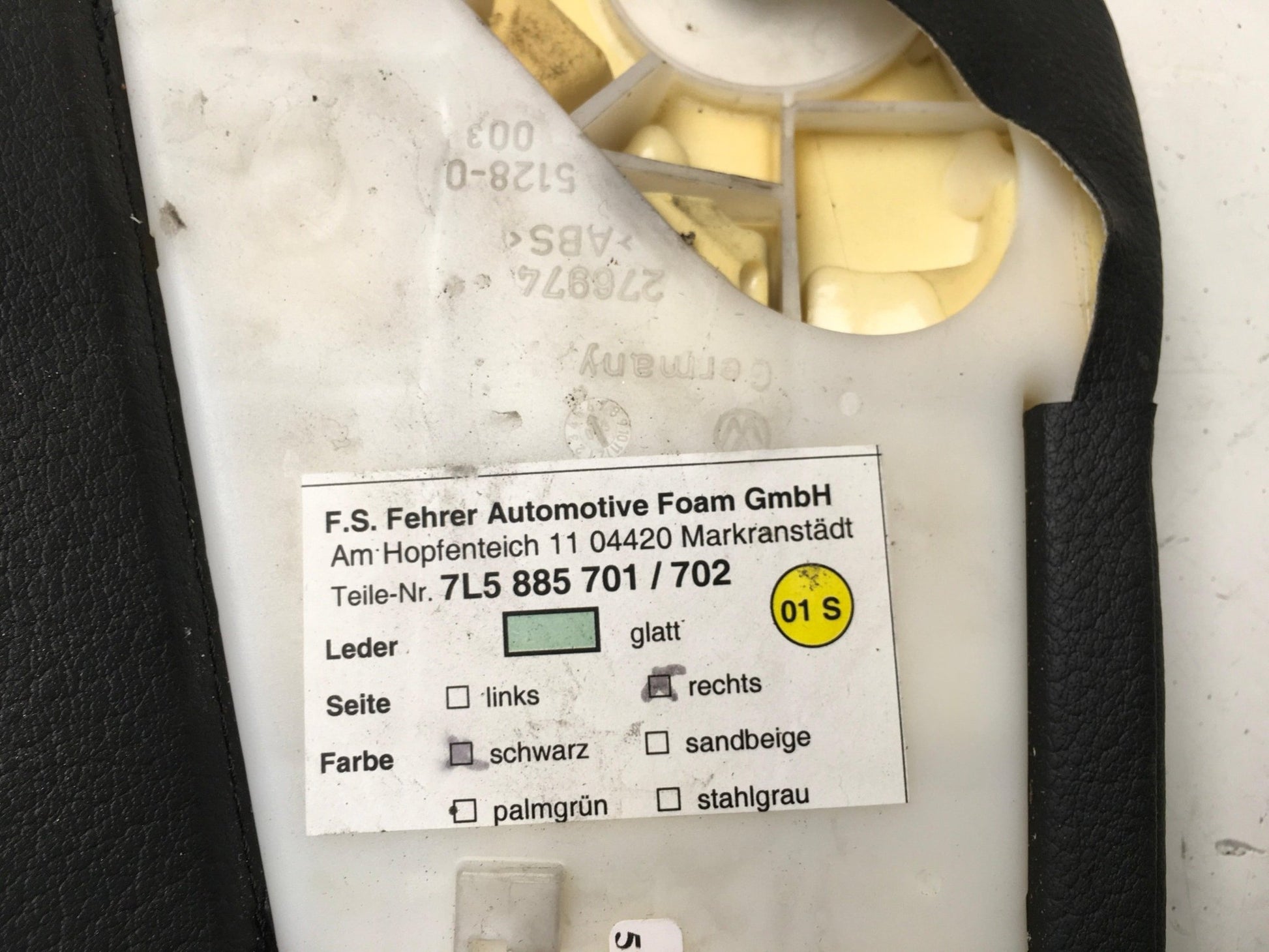 Cubierta asiento Tra dcha Porsche Cayenne 9PA - 7L5885702