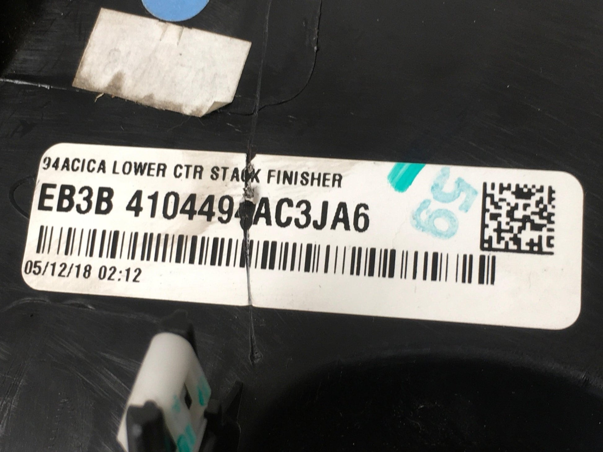 Cubierta baja salpicadero Ford Ranger TKE - EB3B4104494AC3JA6