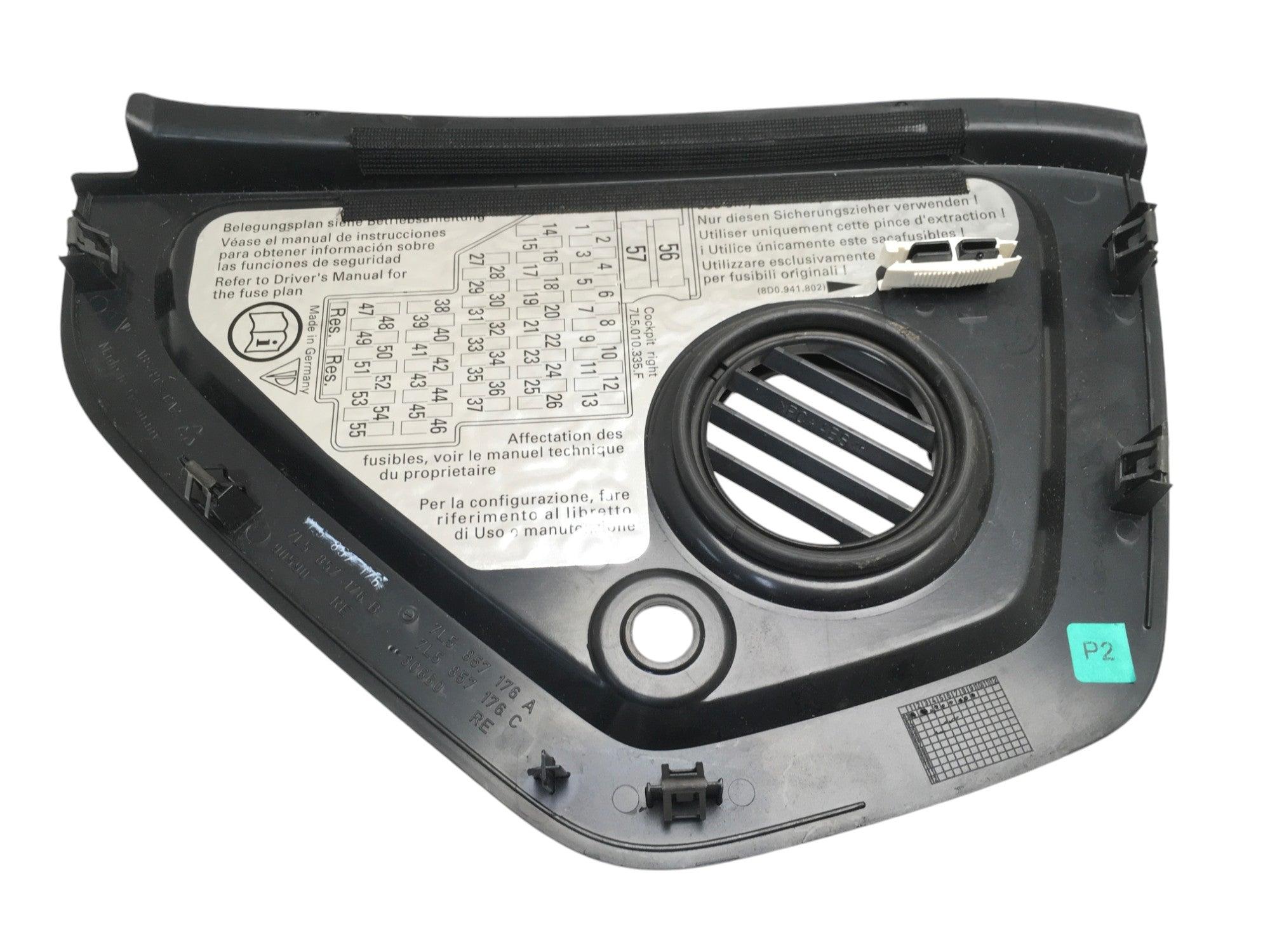 Cubierta caja fusibles Porsche Cayenne 9PA - 7L5857176