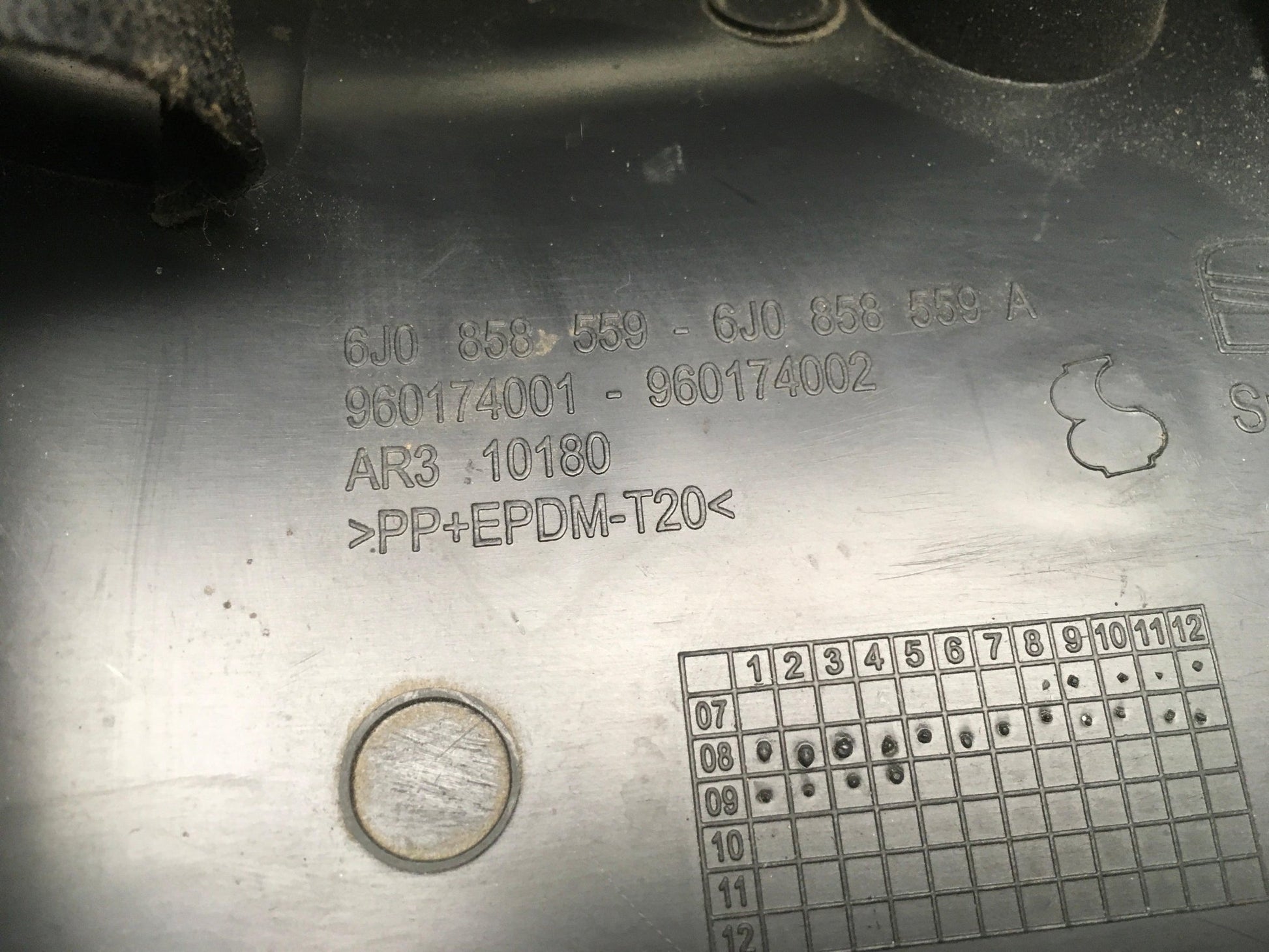 Cubierta Columna direccion Seat Ibiza IV - 6J0858559