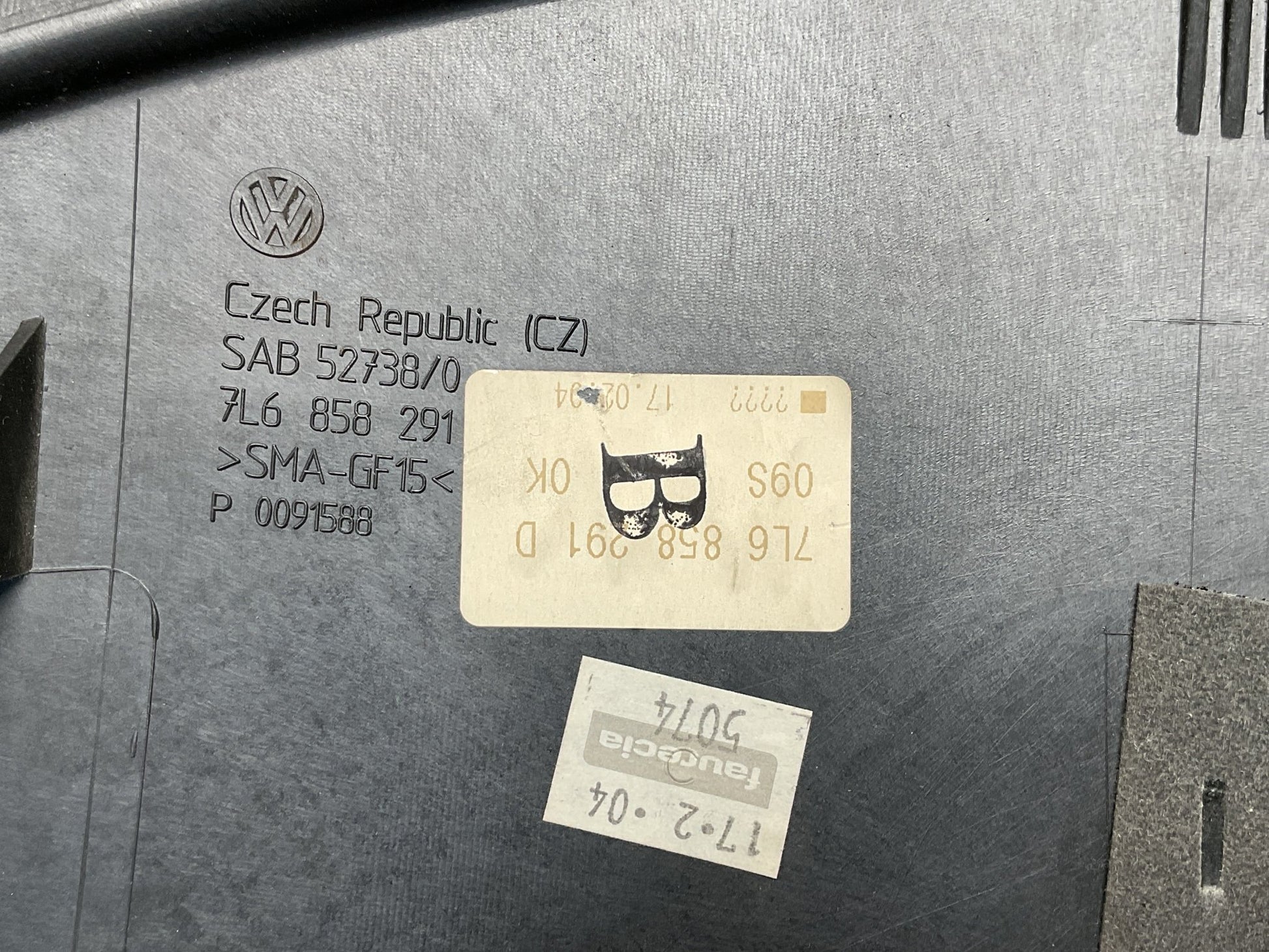 Cubierta Panel Instrumentos VW Touareg 2003-2010 - 7L6858291