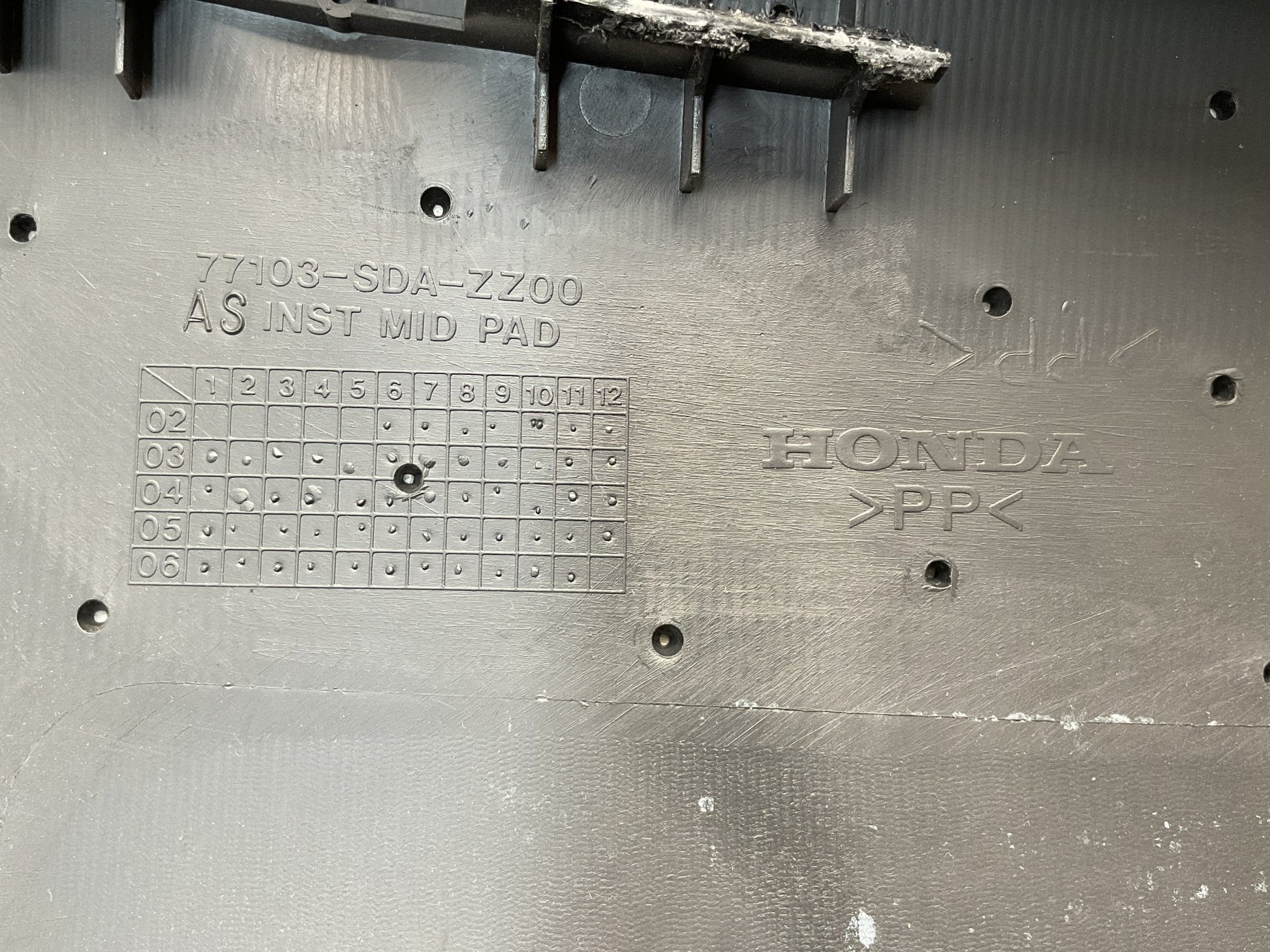 Cubierta salpicadero Honda Accord 2002 - 2008 - 77103SDAZZ00