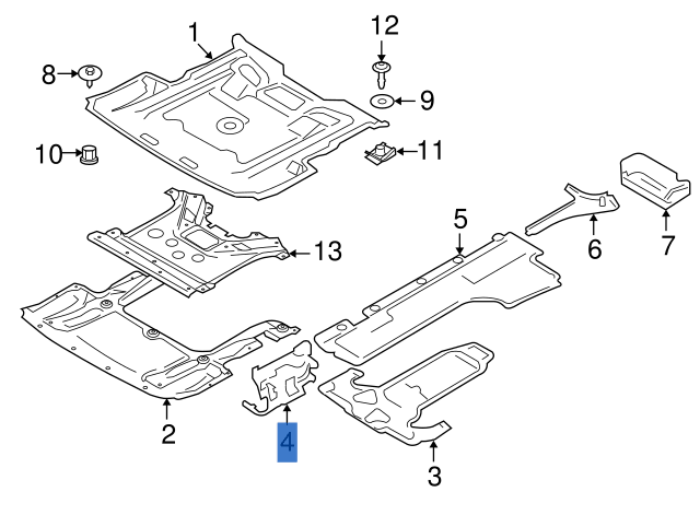Cubierta transmision dcha BMW F10 - 51757185170 _