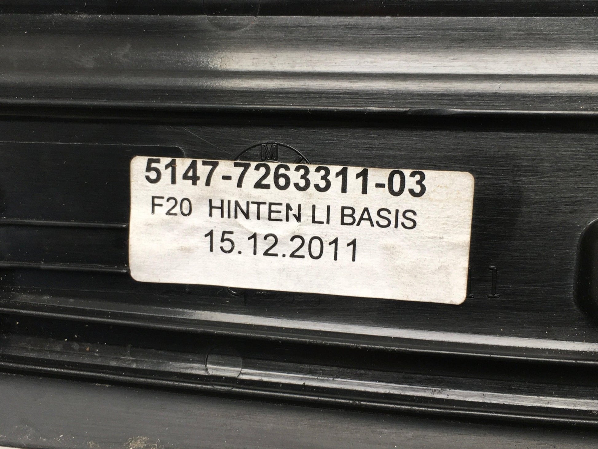 Cubiertas Umbrales BMW F20 - 51477263311