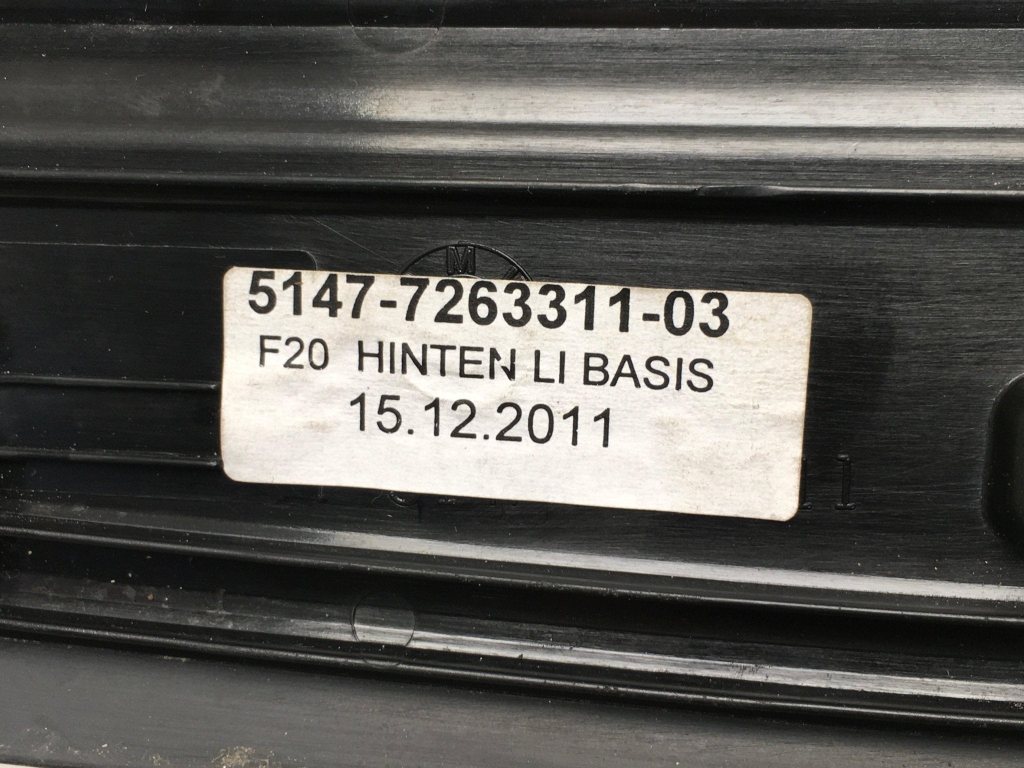 Cubiertas Umbrales BMW F20 - 51477263311