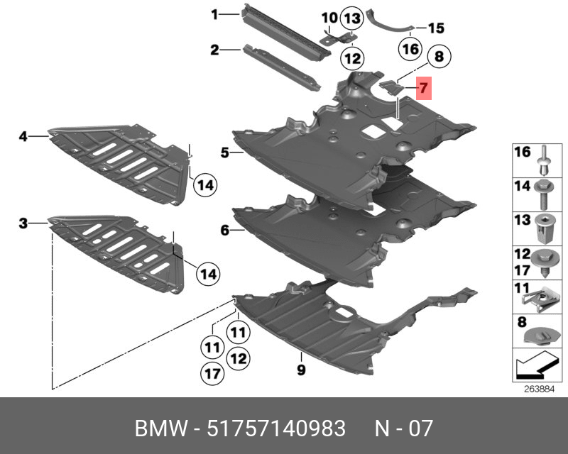 Cubrecarter BMW 1 / 3 07-12 - 51757140983