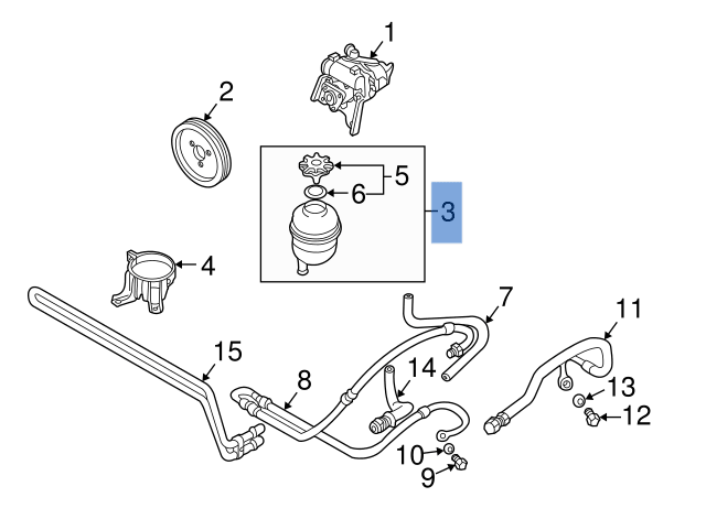 Deposito direccion BMW 32416851217 - 32416851217