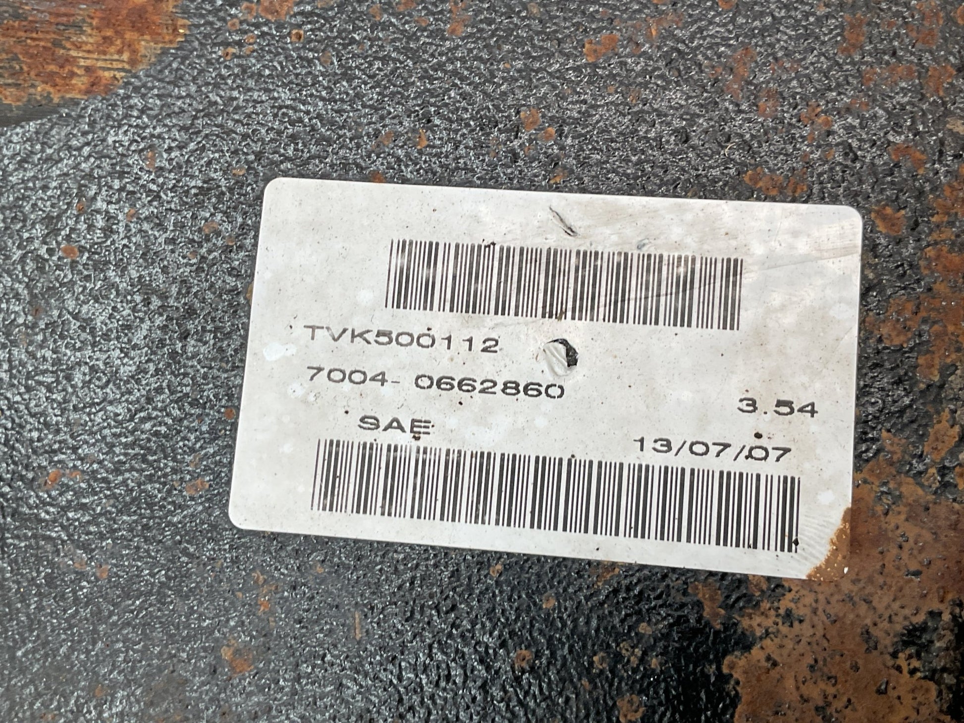 Diferencial trasero Land Rover TVK500112 - TVK500112