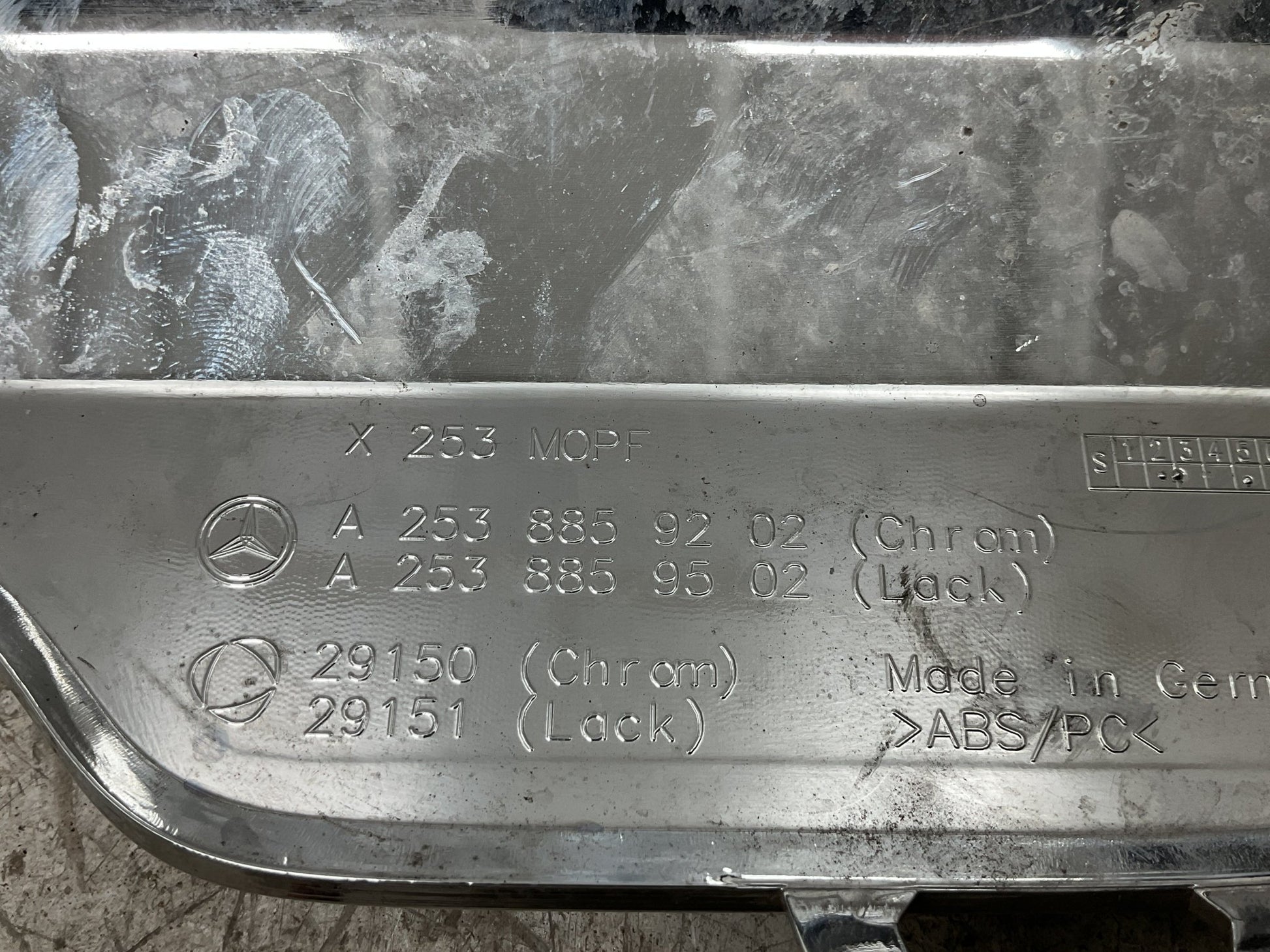 Difusor paragolpes trasero Mercedes GLC 15 - 21 - A2538859202