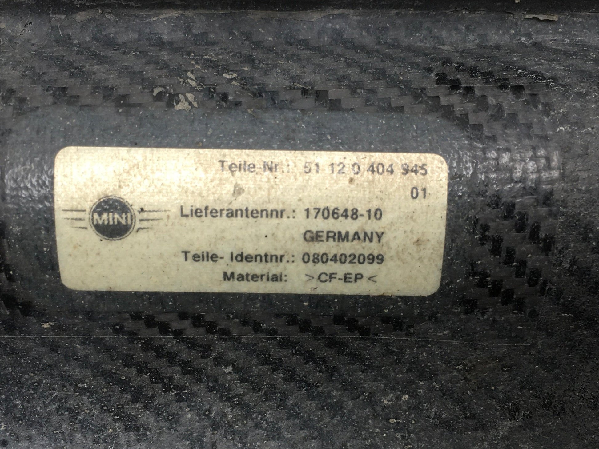 Difusor paragolpes trasero Mini R58 - 51120404945