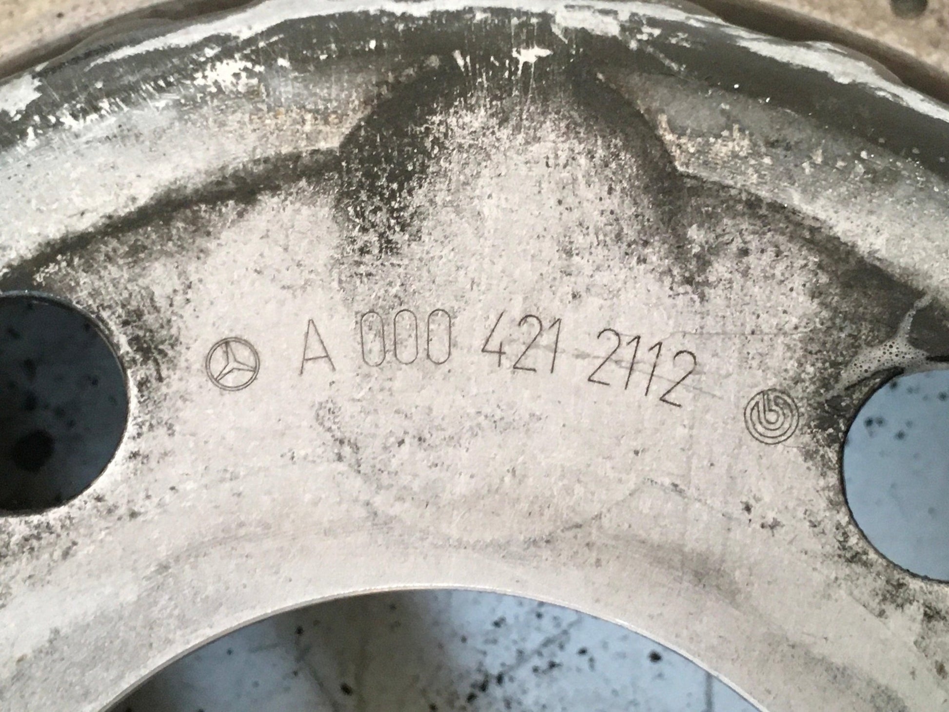 Disco de freno del dcha Mercedes W205 - A0114219698