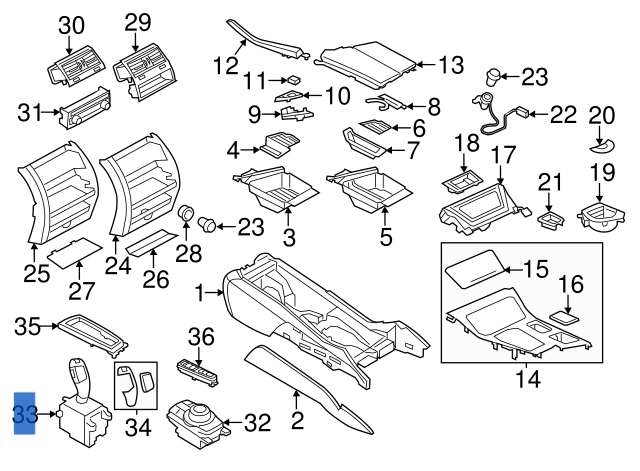 Palanca cambios BMW F10