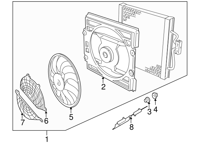 Electroventilador BMW 5 E39 - 64548380780