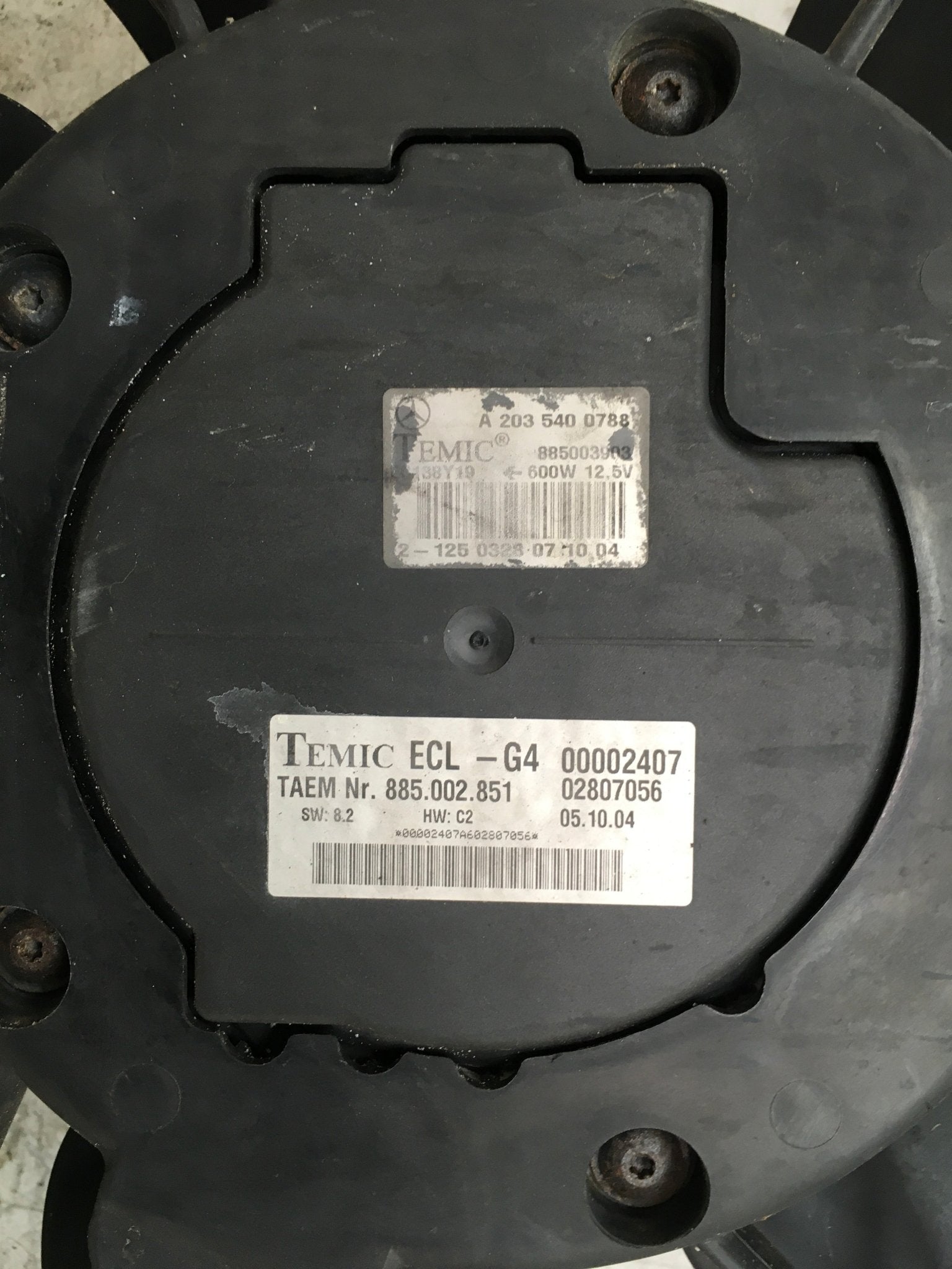 Electroventilador Mercedes A2035001003 - A2035400788