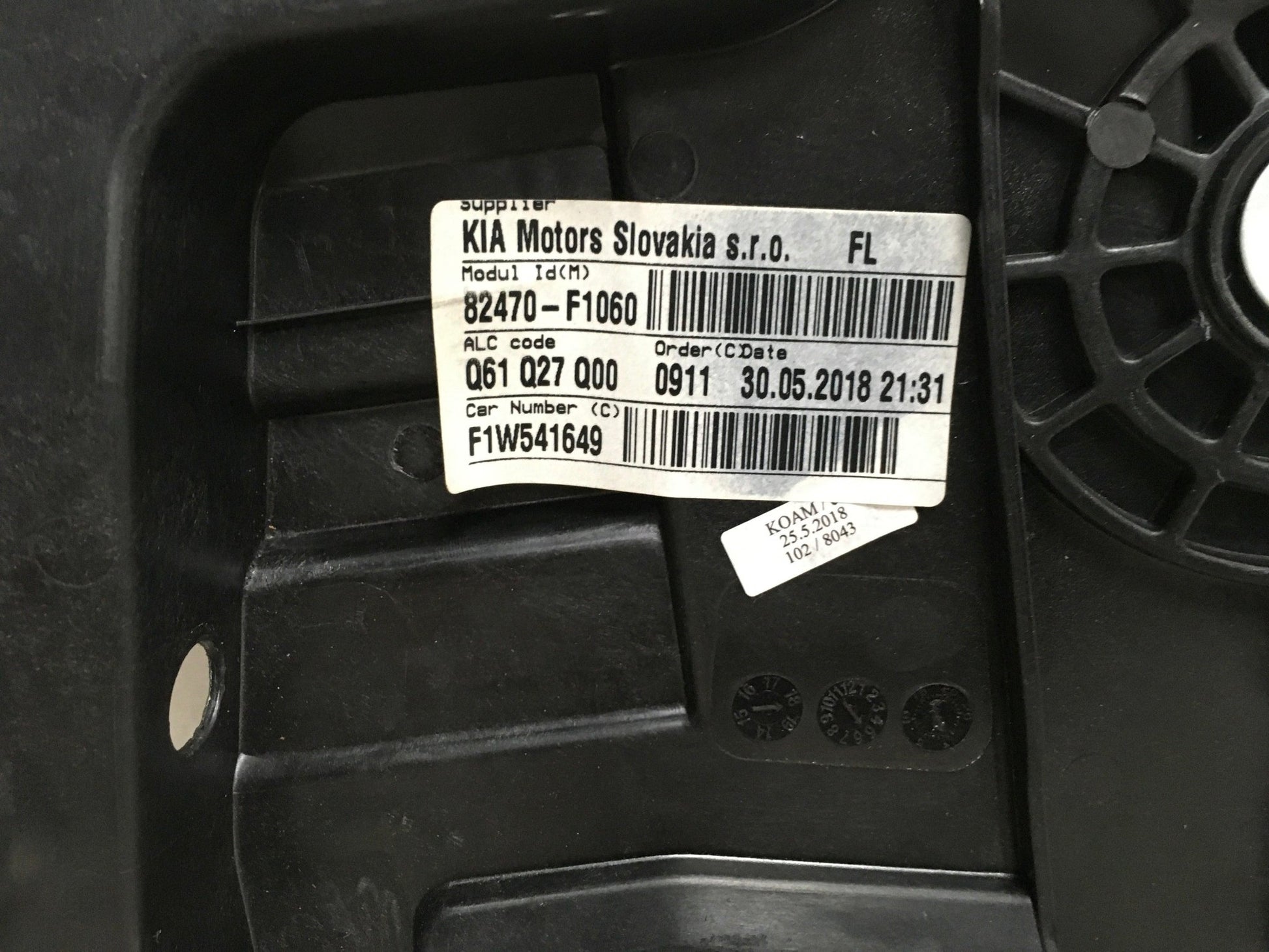 Elevalunas del izq Kia Sportage IV QL - 82470F1060