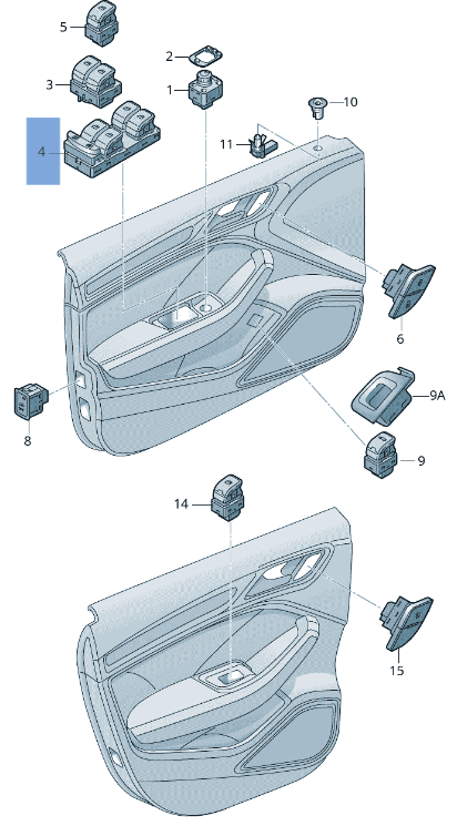 Elevalunas del izq Seat Ibiza V - 5G0959857F