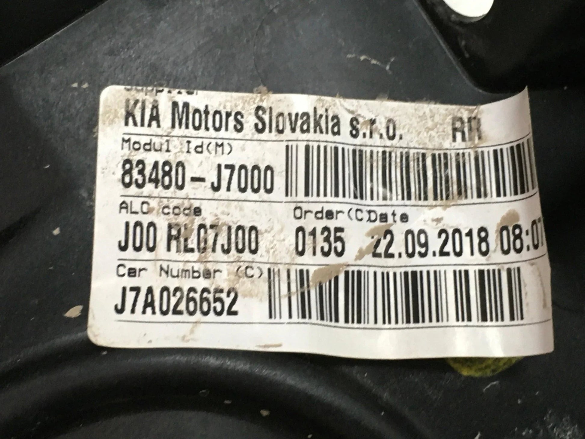 Elevalunas tra dcho Kia Ceed CD 83480J7000