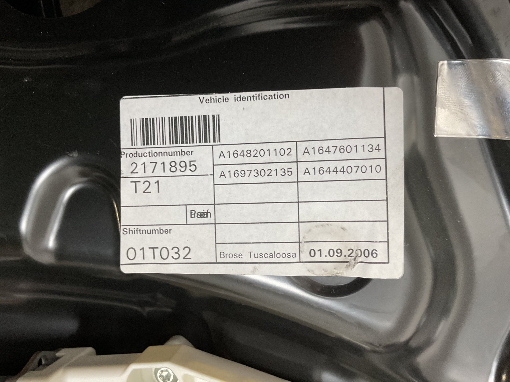 Elevalunas tra izq Mercedes W164 - A1648201102