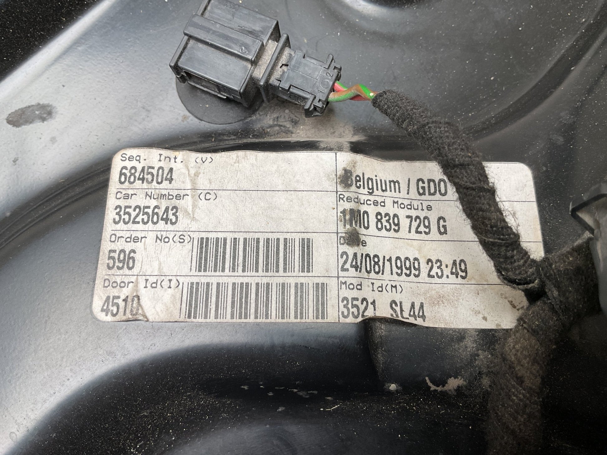 Elevalunas tra izq Seat Toledo 1998 - 2004 - 1M0839729G