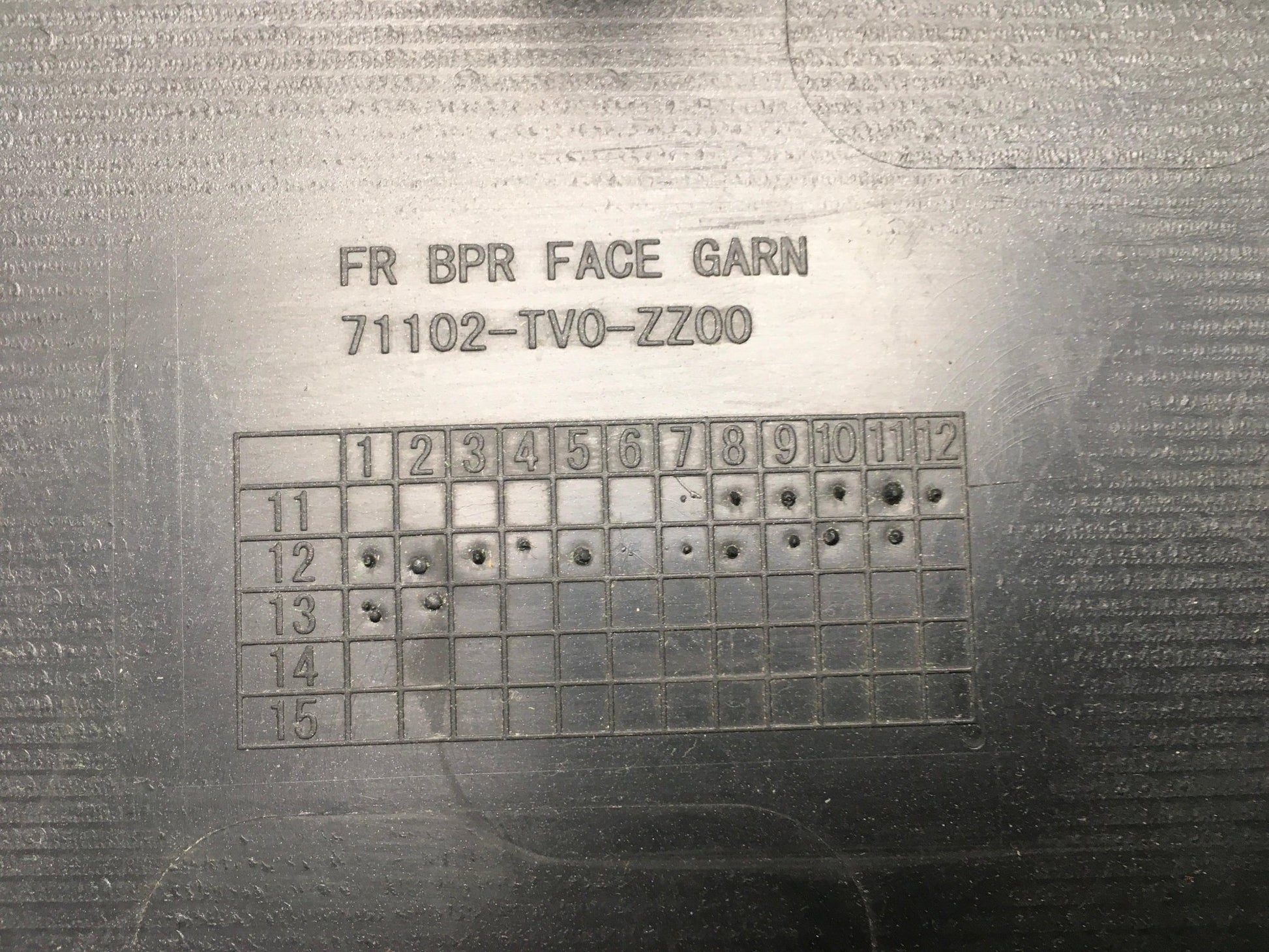 Embellecedor paragolpes delantero Honda Civic IX - 71102TV0ZZ00