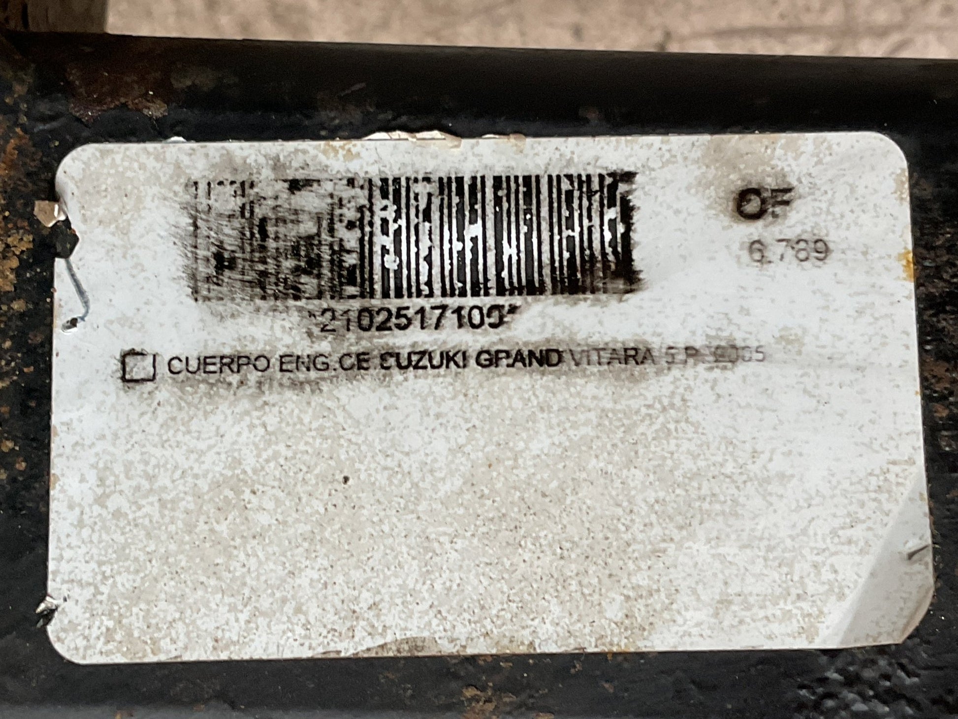 Enganche Remolque Suzuki GR Vitara 05 - 11 - 2102517100