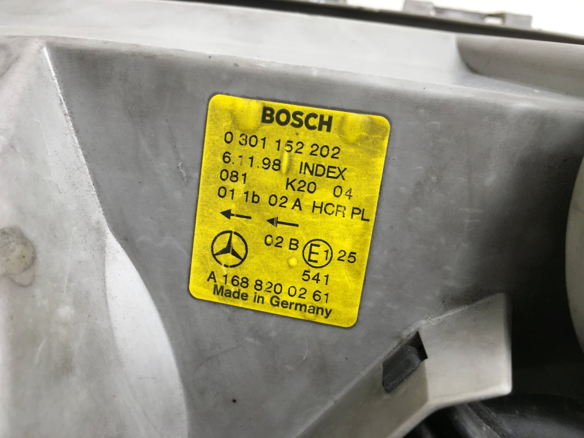 Faro dcho Mercedes A W168 - A1688200261