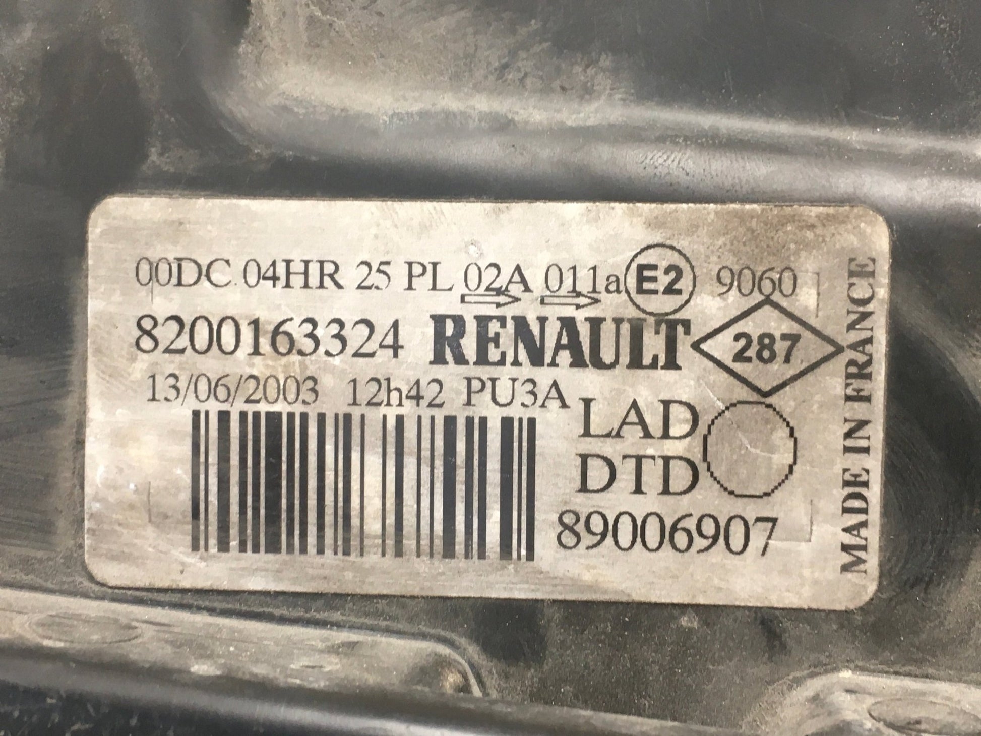 Faro dcho Renault Laguna II - 8200163324
