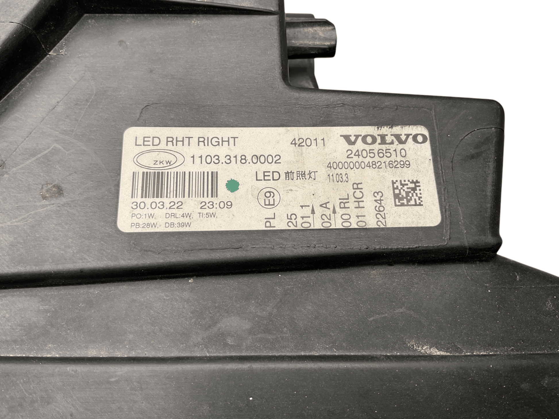 Faro dcho Volvo FM III 460 - 24056510