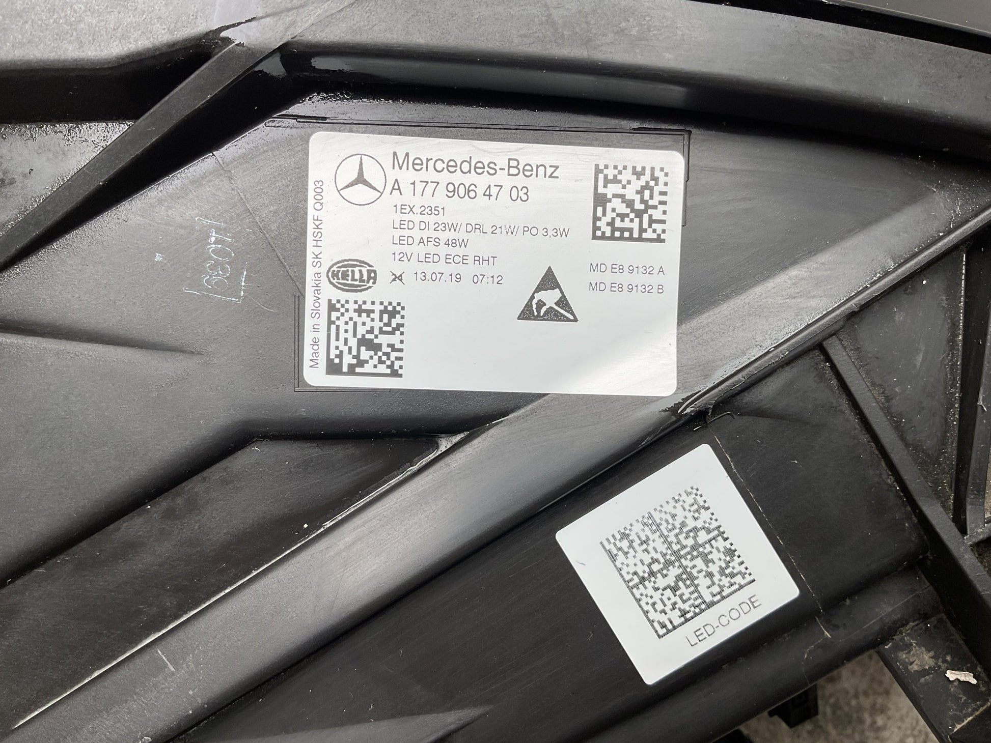 Faro del izq Mercedes A 2018-2026 - A1779064703