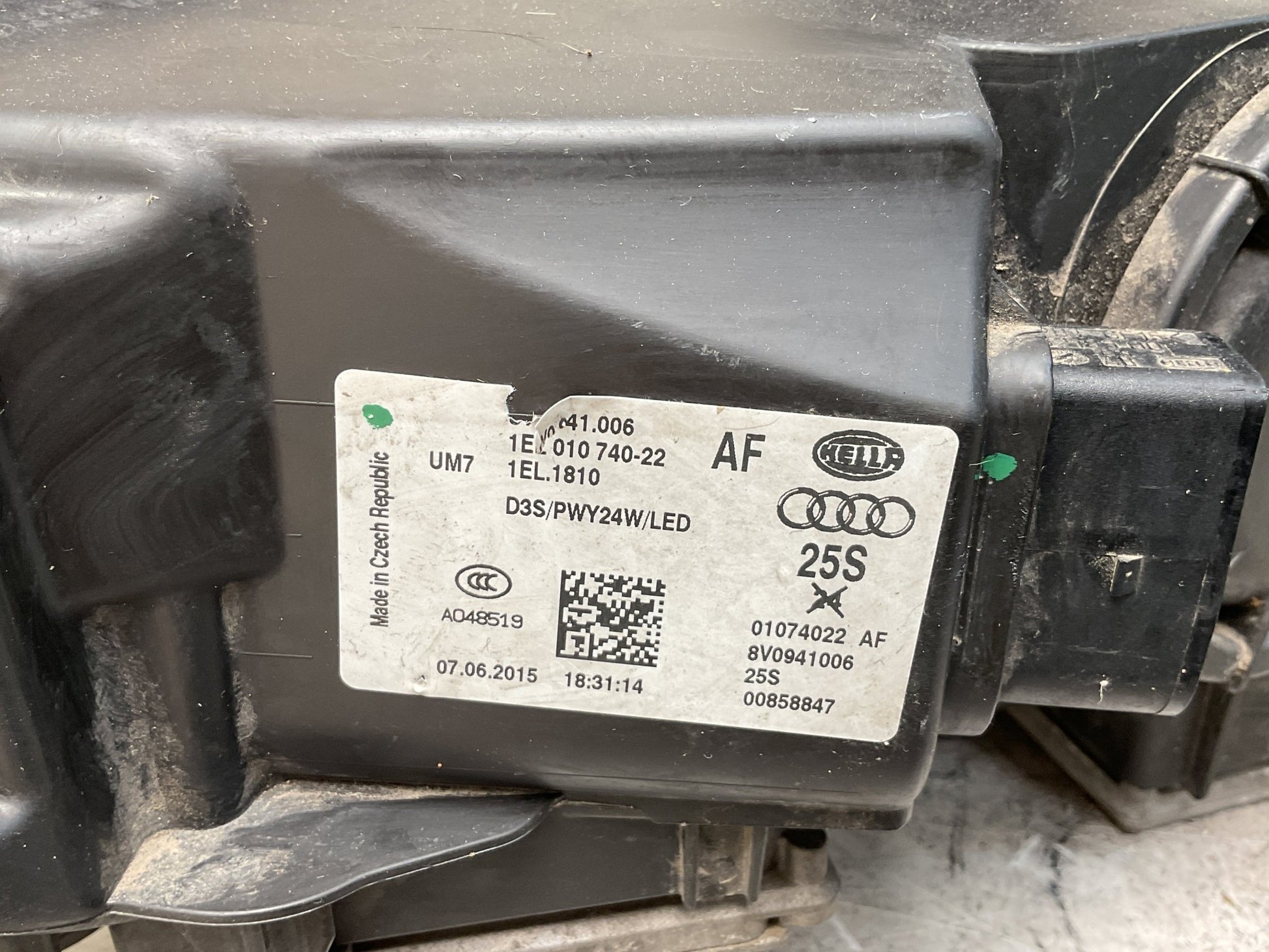 Faro derecho Audi A3 8V 2012 2020 - 8V0941006