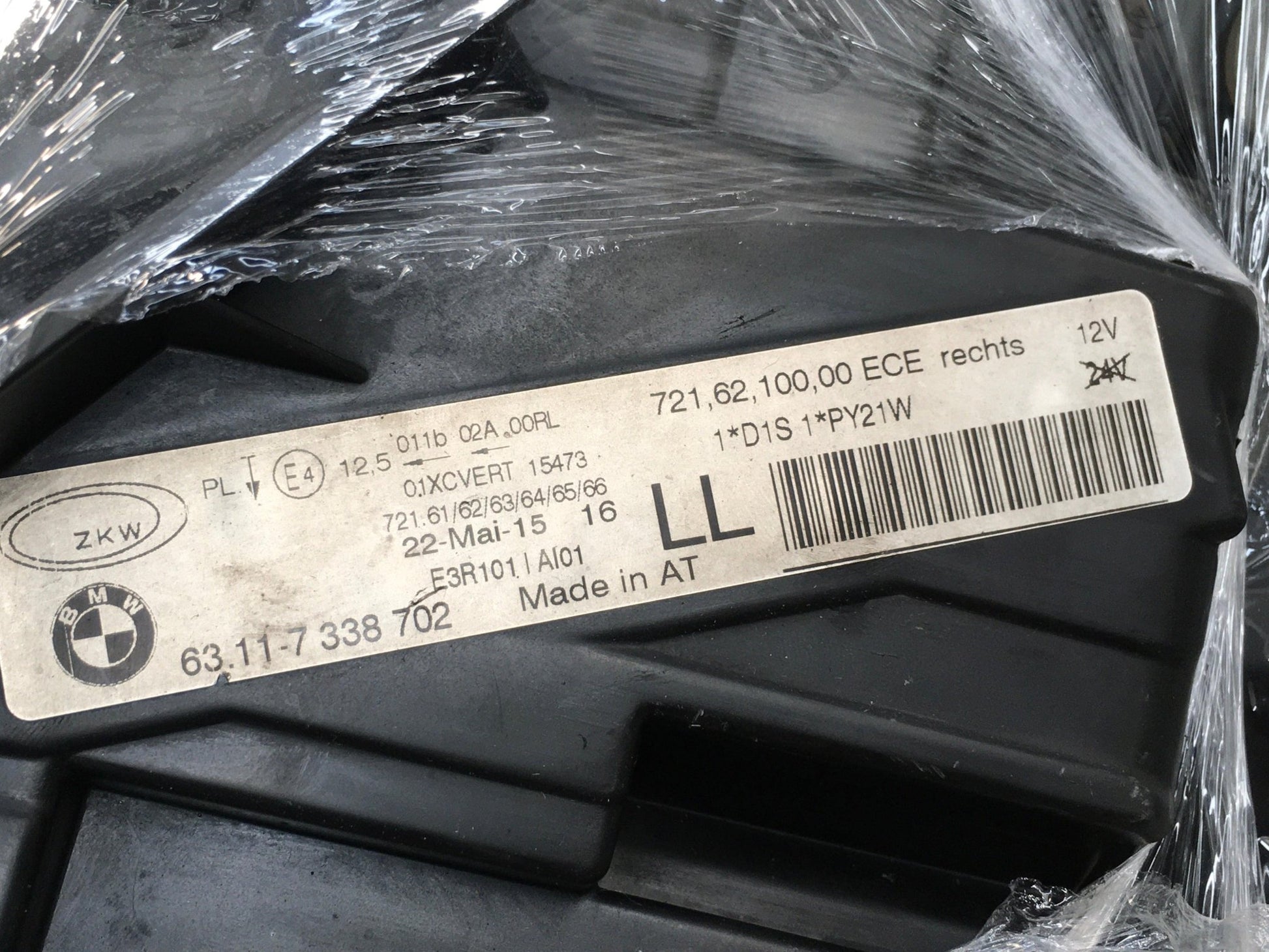 Faro derecho BMW 3 F30 - 63117338702