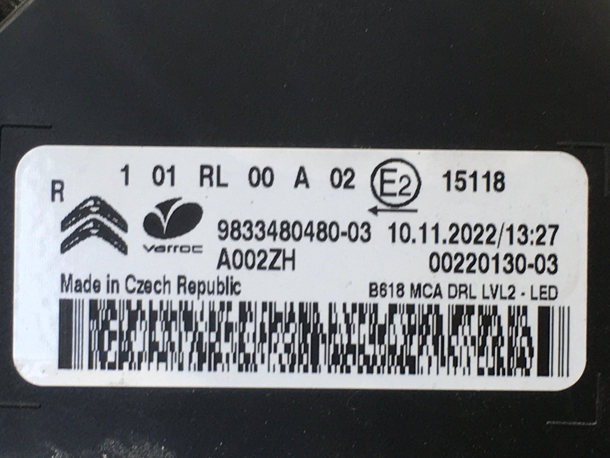 Faro derecho Citroen C3 III - 9833480480