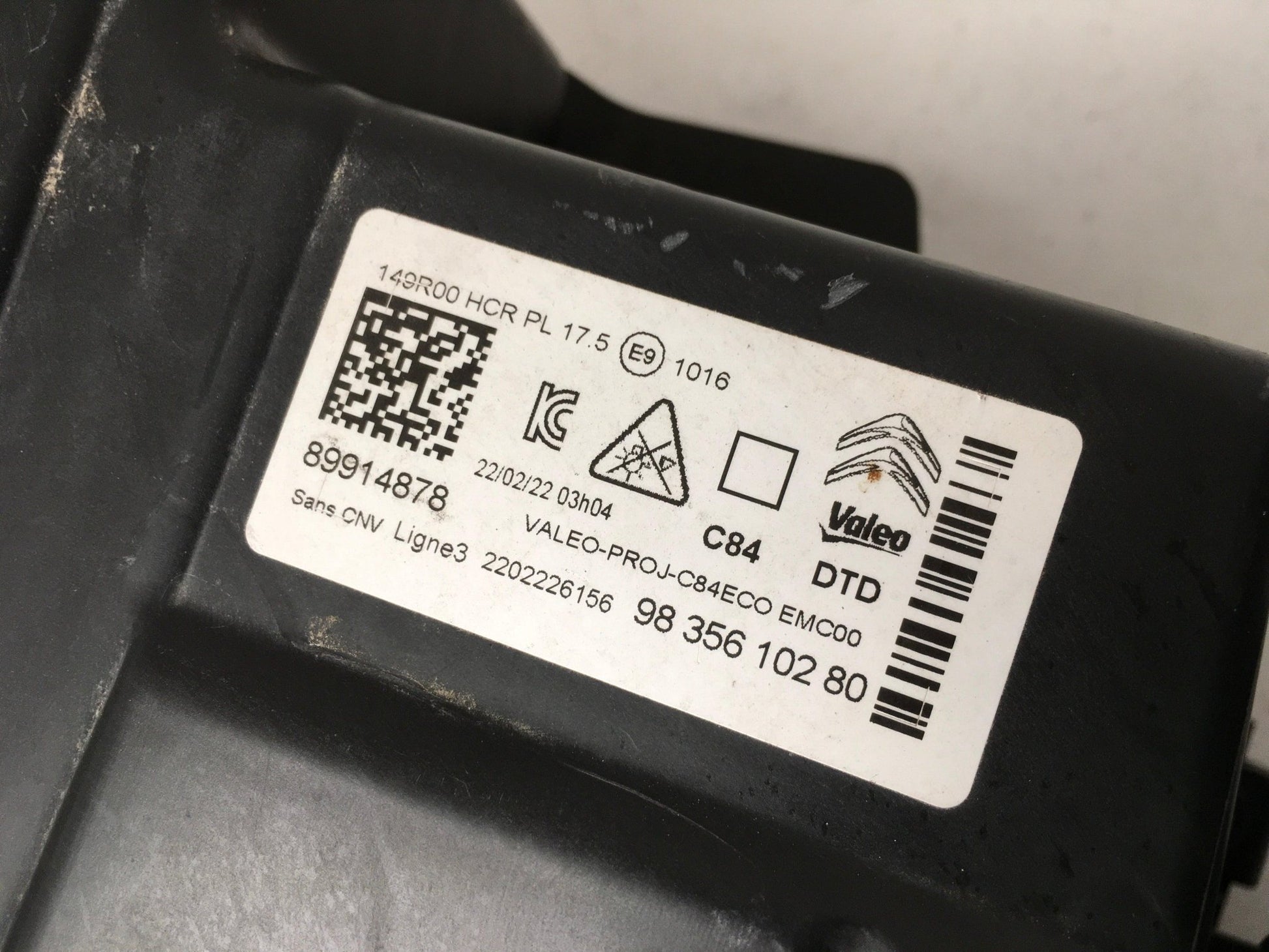 Faro derecho Citroen C5 Aircross - 9835610280