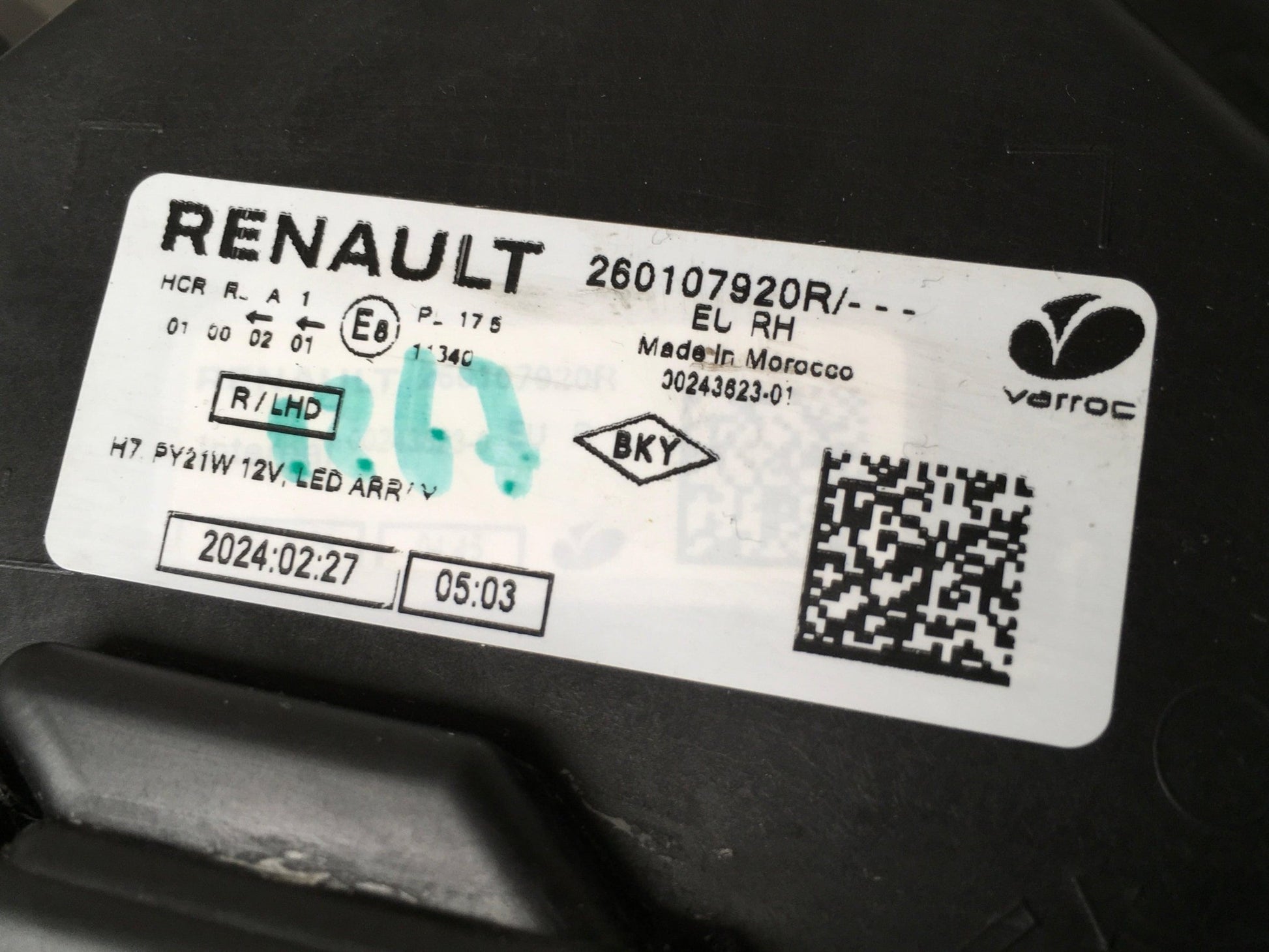 Faro derecho Dacia Sandero III - 260107920R