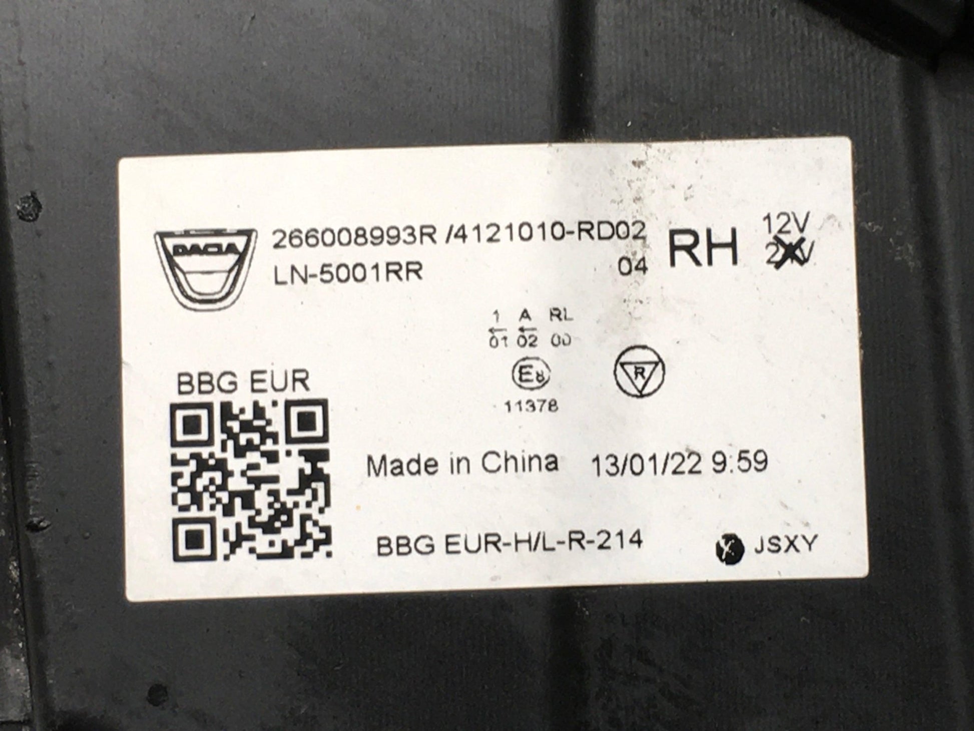 Faro derecho Dacia Spring 266008993R - 266008993R