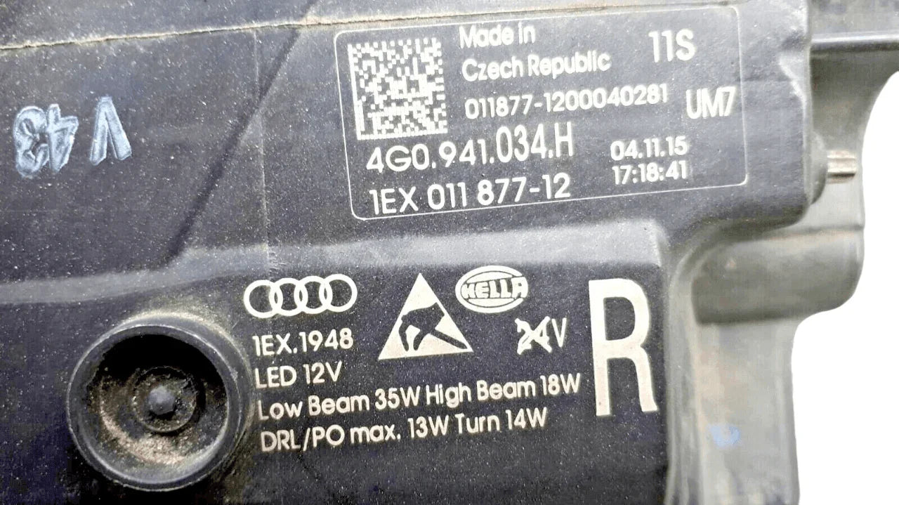 Faro derecho Full Led Audi A6 4G Nuevo